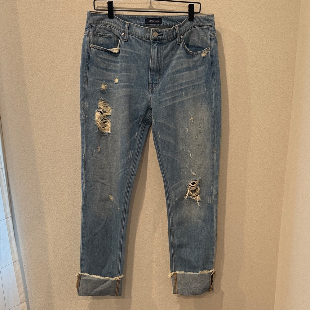 Ei8ht Dreams Straight Leg Rolled Cuff Denim Jeans Size‎ 31